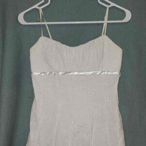 White Strappy Sun Dress, Women's Size 3